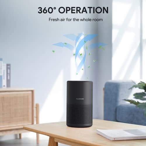 Air Purifiers for Bedroom, FULMINARE H13 True HEPA Filter（Black） - Image 5