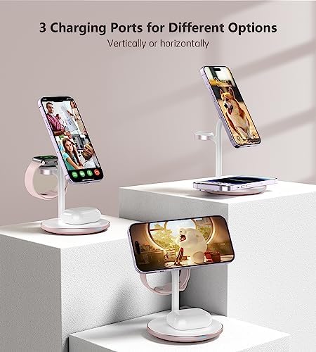 3 in 1 Magnetic Wireless Charging Station for Apple Devices,15W for Magsafe - Image 6