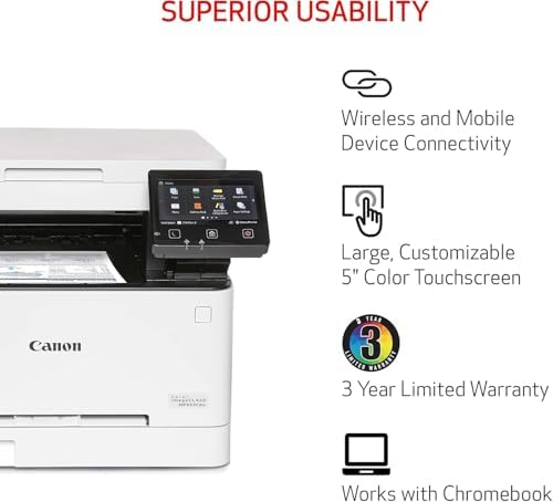 Canon Color imageCLASS MF653Cdw Laser Printer (White) (Renewed) - Image 6