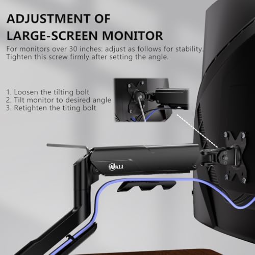 WALI Ultrawide Single Monitor Arm for 17-49 inch Curved Screen, up to 33lbs - Image 6