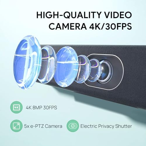 Yealink UVC40 E2 4K Conference Room Camera System 8 Mic for Huddle Rooms - Image 2