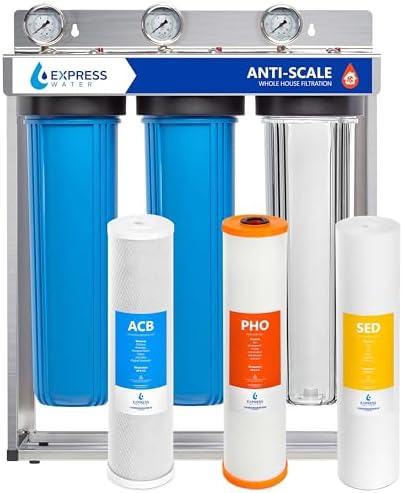 Express Water Whole House Water Filter System, Anti-Scale, 3-Stage by ExpressWater