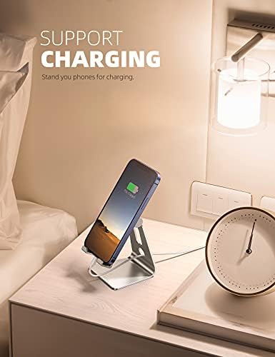 Lamicall Aluminum Cell Phone Stand, Adjustable Desk Phone Holder for iPhone - Image 4