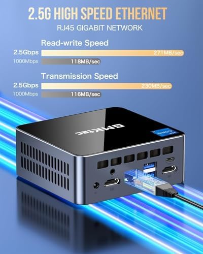 GMKtec Mini PC Intel Core i7-1185G7 (Up to 8 GHz) 16GB DDR4 1TB SSD - Image 6