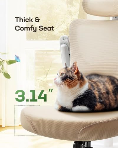 Marsail Ergonomic Office Chair with 3D Armrests, Pack of 2 - Image 5