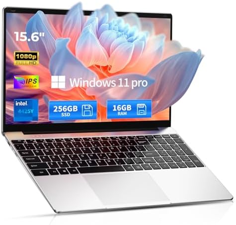 2026 Window 11 Pro Traditional Laptop Computer, 16GB RAM 256GB SSD for Business Student School College, 15.6" FHD IPS Display, Lightweight Portable, 4H Battery, 3.5 lbs by SAGAWHALE