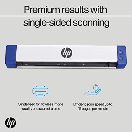HP Small USB Document & Photo Scanner for Portable 1-Sided Sheetfed Digital Scanning, Model HPPS100, for Home, Office & Business, PC and Mac Compatible, HP WorkScan Software Included - Image 5