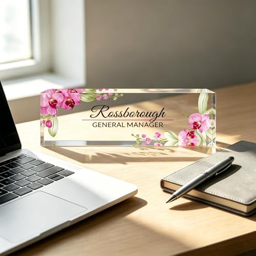Custom Name Plate for Desk, Desk Name Plate Personalized, Acrylic Desktop Ornament, Stylish Office Decor, Appreciation Present for Boss, Social Worker, Teacher, Nurse, Employee - Image 5
