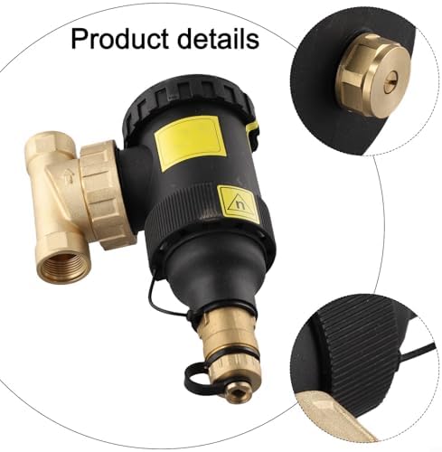 Magnetic Boiler Filter Dirt Separator G3/4 Threaded for HVAC Central Heating Systems with 12000 Gauss Magnet Integrated Drain Valve 175 CWP 250F Max for temperature Rating Magnetic Dirt Separator - Image 3