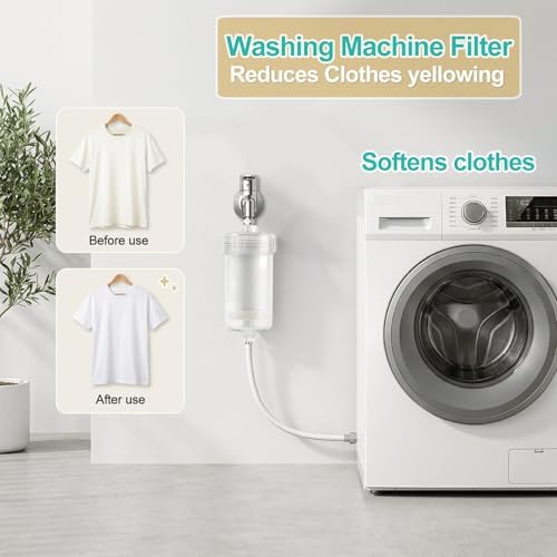 1 micron Carbon Shower Filter, Visible Water Filter for Washing machine, shower head filter, 99% Removal of Chlorine, Fluoride, Heavy metal, Rust, Sediment, Odor & Scale, Improves Skin Condition - Image 5