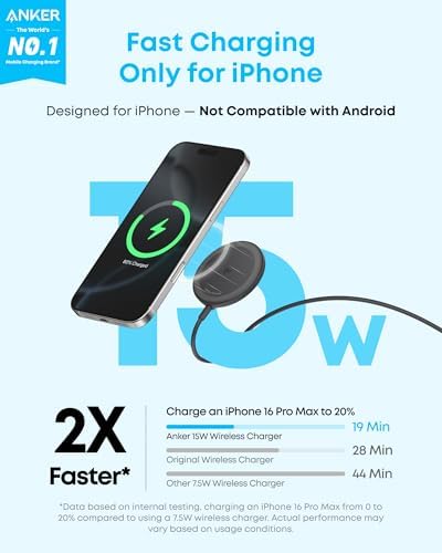 Anker Zolo MagSafe-Compatible Wireless Charger with Qi2 15W Fast Charging - Image 2