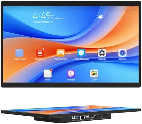 21.5" All in One Computer Android 12, Touchscreen Industrial Panel PC with Wall Mount, RK3399, 4GB Ram 64GB Rom, 1920*1080 IPS, HDMI 2.0, USB3.0*1, USB2.0*3 for Office/Automation/Kiosk/Bar/Warehouse by OuuOee