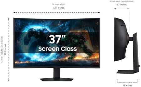 Samsung 37” Odyssey G7 (G75F) Series 4K UHD Curved Gaming Monitor - Image 3