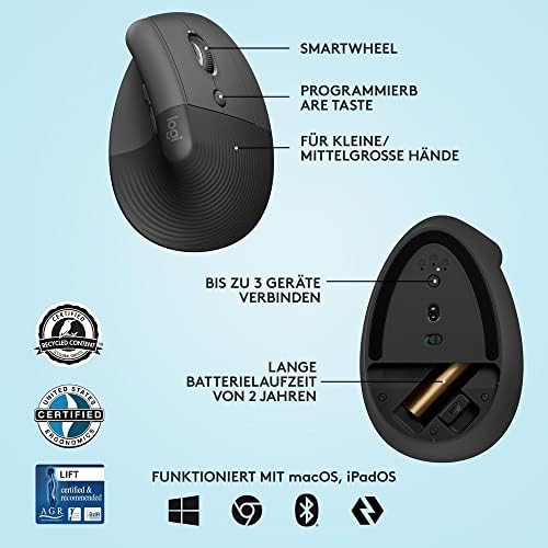 Logitech Lift Vertical Ergonomic Mouse - Image 7