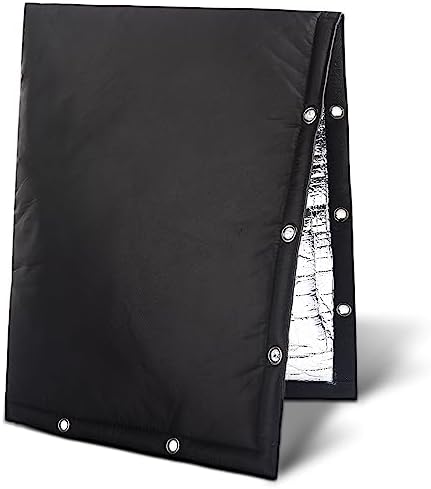 Outdoor Backflow Preventer Cover- 16''W x 20''H, Winter Freeze & Weatherproof Protection for Irrigation Pipes & Sprinkler Valves- Black by Safoner