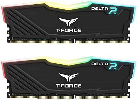 TEAMGROUP T-Force Delta RGB DDR4 16GB (2x8GB) 4000MHz (PC4 32000) CL18 Desktop Gaming Memory Module Ram Black - TF3D416G4000HC18JDC01 by TEAMGROUP
