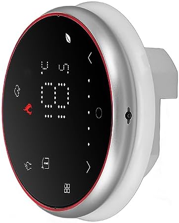 ViaGasaFamido Smart Thermostat, LED Display, Accurate Temperature Control, Programmable Device for Water Heating Systems, Compatible with Standard Recessed Boxes (Black) - Image 4