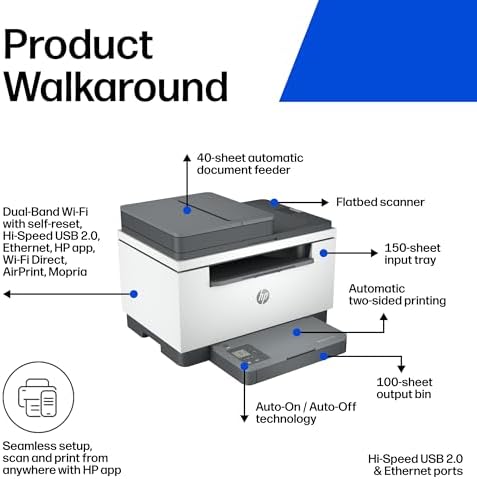 HP LaserJet MFP M234sdw Wireless Printer, Print, scan, Copy, Fast speeds, Easy Setup, Mobile Printing, Best-for-Small Teams - Image 4