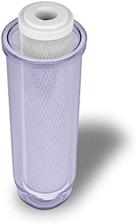 Dual Whole House Water Filter System, Transparent Standard Housings, Presser Relief Button, 3/4” Inlet/Outlet Brass Port, Meets NSF Standards & Regulations (Carbon Block and Sediment Filters) - Image 5