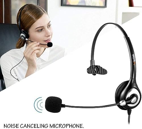 Wantek USB Headset with Microphone Noise Cancelling and in-line Controls, PC Headphone for Skype SoftPhone UC Business Call Center, Crystal Clear Chat, Super Lightweight, Ultra Comfort (UC600) - Image 2