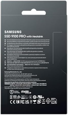 Samsung SSD 9100 PRO w/Heatsink 8TB, PCIe 5.0x4 M.2 2280, Up to 14,800MB/s - Image 4