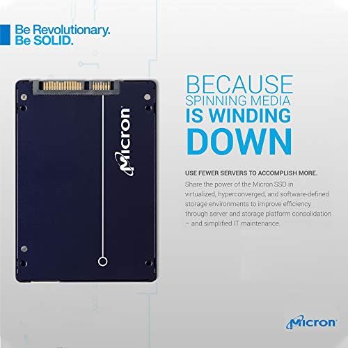 Micron 5300 PRO 7.68TB 3D NAND 2.5 Inch SATA Internal Solid State Drive Self-encrypting (SED) TCG Opal - MTFDDAK7T6TDS-1AW16ABYY - Image 3