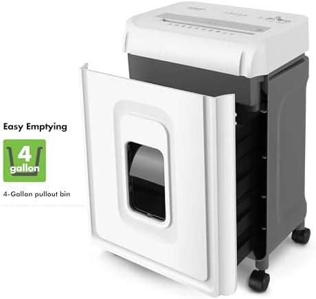 Aurora AU1270XB Professional Grade 12-Sheet Security P-4 Cross-Cut Paper and Credit Card/ 20 Minutes Continuous Run Time Shredder - Image 4