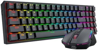 Redragon S136 Combo, K628 PRO 75% Wireless Gaming Keyboard + 7200 DPI Mouse - Image 4
