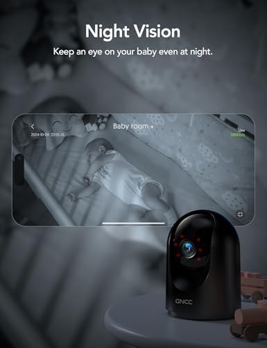 GNCC 2K Indoor Security Camera with Motion Detection, 2.4G WiFi, 1Pack - Image 6