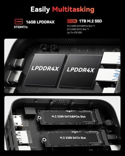 KAMRUI Mini PC AMD Ryzen 7530U 16GB LPDRR RAM 1TB SSD Micro Gaming Computer - Image 3
