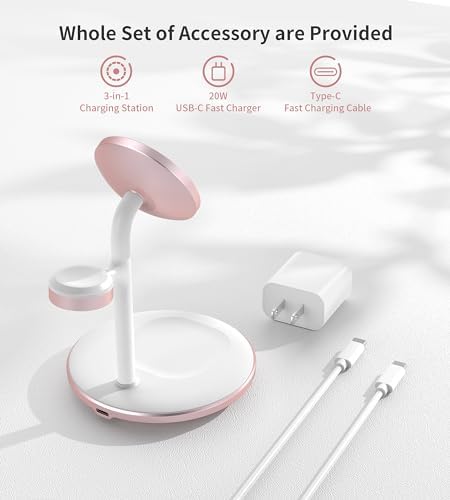 3 in 1 Magnetic Wireless Charging Station for Apple Devices,15W for Magsafe - Image 7