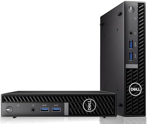 Dell Optiplex Tiny Mini Desktop PC, Intel Core i5, 32GB RAM, 1TB SSD with 27 inch Curved Monitor, AI Enabled RGB Keyboard Mouse, RGB Soundbar and Webcam Windows 11 Pro (Renewed) - Image 3