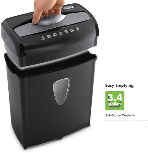 Aurora AU895XA 8-Sheet Professional Cross-Cut Paper and Credit Card Shredder - Image 4