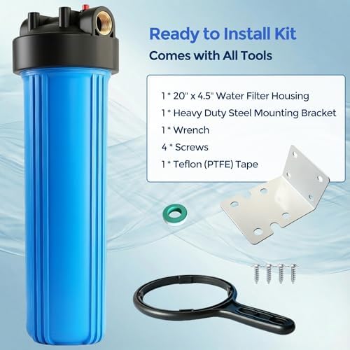 WH-20HD 20"x4.5" Whole House Water Filter Housing - Image 3