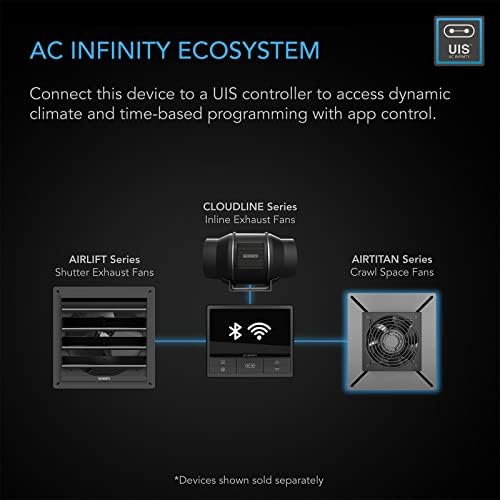 AC Infinity AIRTITAN S3, Ventilation Fan 6" with Speed Controller - Image 5