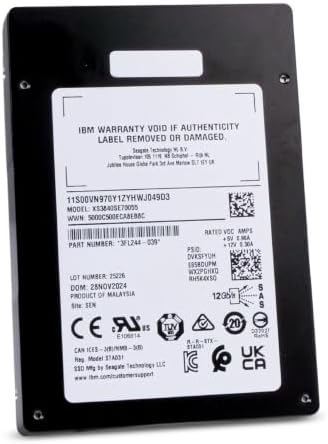 Seagate/IBM Nytro 3350 XS3840SE70055 3.84TB 1 DWPD SAS 12Gb/s 3D eTLC 2.5-Inch Enterprise Read Intensive Solid State Drive (Renewed) - Image 5
