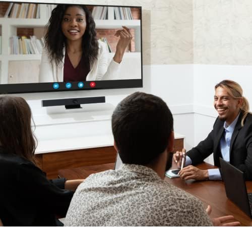Boom AURA Ultra HD 4K camera conferencing video bar, 120 degree wide angle FOV, beam forming 6 mic array with noise canceling, 2 speakers, AI auto framing and voice speaker tracking, USB plug and play - Image 6