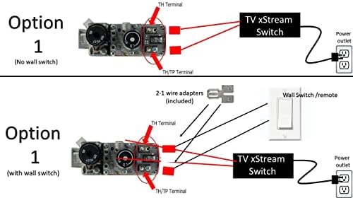 Fireplace Remote Control WiFi Smart Switch ON/Off to Voice Activated Fireplace - 2 Wire Quick Connect for Easy installation for Millivolt Gas Valve, Electronic Spark Ignitions. 2.4Ghz pairing ONLY - Image 3