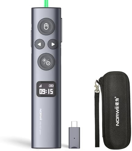 Norwii N95s Presentation Remote, Slide Clicker for PowerPoint Presentations by Norwii