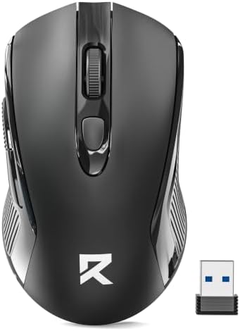 Redragon Wireless Mouse - BT& 2.4GHz Dual Mode - Max 4000 DPI - 6 Buttons - 18 Months Battery - No Wires - Smooth Tracking - Quiet Silent Portable Optical Computer Mouse for Laptop, PC, Windows, Mac by REDRAGON