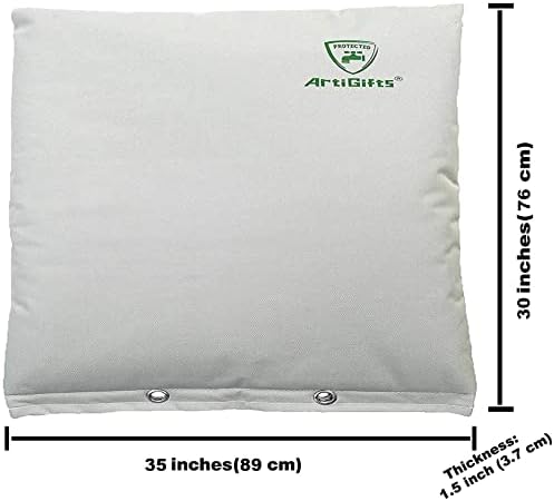 Insulated Pouch - Backflow Preventer Insulation Cover for Winter Freeze Protection, Pale Khaki, 35’’W x 30’’H - Measure Before Purchase - Image 5