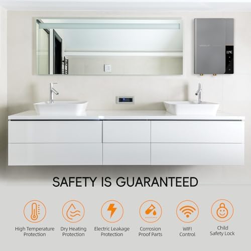 11kW Tankless Water Heater Electric 240V, Up to 2.6 GPM ETL - Image 3
