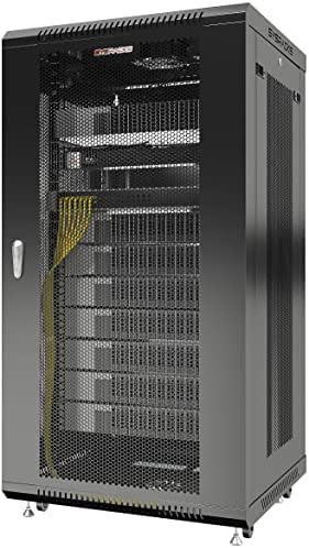 Sysracks 22U Server Rack Cabinet Enclosure | Locking Vented Doors | Network Equipment Rack for Data Centers, IT Rooms, Audio/Video Gear, and Home Offices | for Servers, Routers, Patch Panels - Image 6