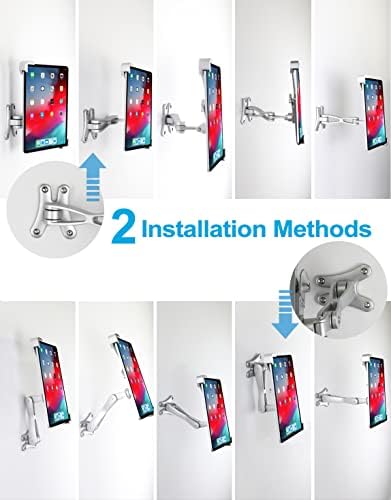 iPad Wall Mount, Anti-Theft Tablet Wall Holder with Security Lock & Key - Heavy Duty 360° Swivel Arm for 9–14" iPad Pro, Air, Galaxy Tab for Kiosk, POS, Restaurant, Retail & Business Displays - Image 5
