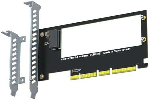 GLOTRENDS M14 E1.S to PCIe 5.0 X4 Adapter Card for EDSFF NVMe SSD by GLOTRENDS