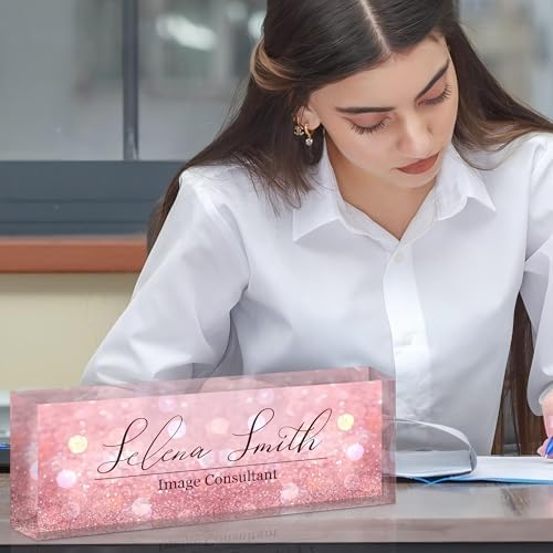Ship Next Day Desk Name Plate Personalized, Custom Name Plate for Desk - Image 4