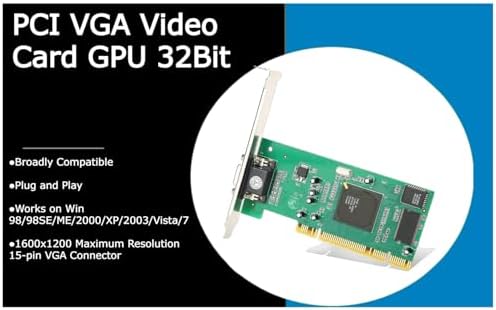 KUJOBUY 8MB Graphics Card VGA PCI 32Bit for Server Industrial Computer Multi-Display for ATI Rage XL 32 Bit PCI VGA Video Card PCI-X Interface Universal Video Card for Desktop Computers - Image 4