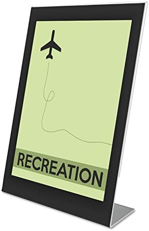 Deflecto 69775 Superior Image Black Border Sign Holder, Plastic, 8-1/2 x 11, Black/Clear - Image 5
