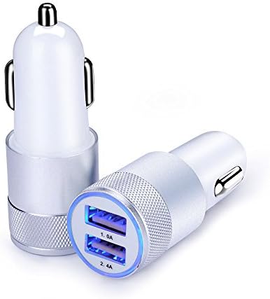 Car Charger,Sicodo 3.4A 2 Pack USB Smart Port Charger by Sicodo