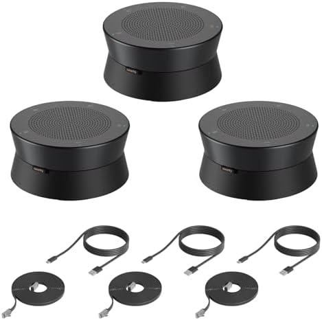 Nearity A20S 3-Pack Conference Speaker with 8 MEMS Mics, Daisy Chain by Nearity
